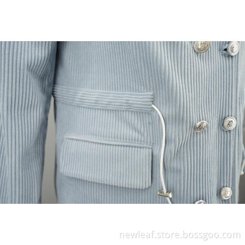 spring autumn items corduroy single-breasted jacket
